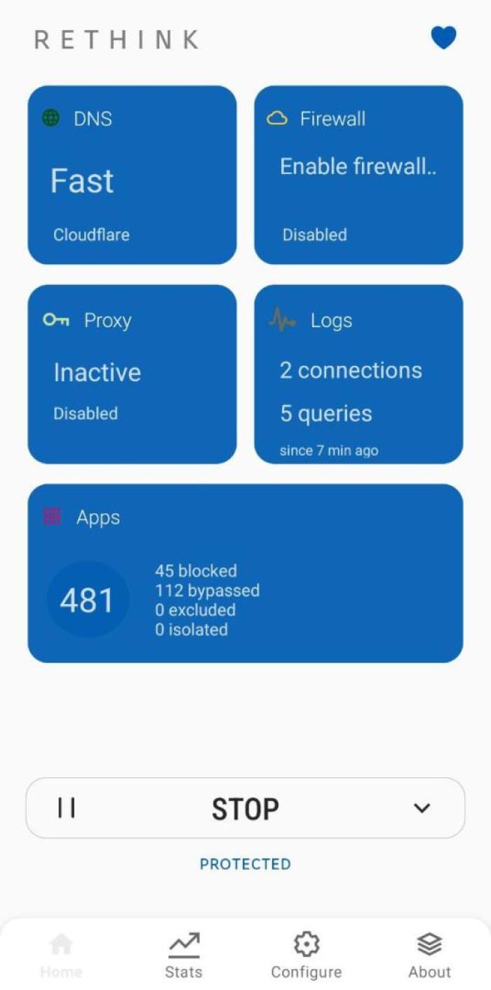 Rethink screen when running.