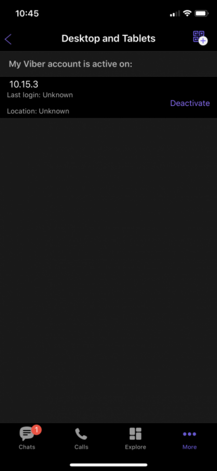 Viber Account Settings 2